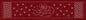 Sashiko Australia Lotus Flower and Seven Treasures Runner - Cherry Red - Everything Fabric