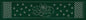 Sashiko Australia Lotus Flower and Seven Treasures Runner - GREEN - Everything Fabric