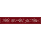 Sashiko Australia Native Flowers 5 Runner - Cherry Red
