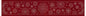 Sashiko Australia Snowflakes Runner CHERRY RED - Everything Fabric
