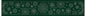 Sashiko Australia Snowflakes Runner GREEN - Everything Fabric
