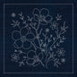 Sashiko Australian Blossom INDIGO - Everything Fabric