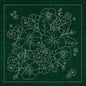 Sashiko Blossom Bouquet 3- Green - Everything Fabric