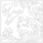 Sashiko Cloth - ARA-NAME-WHITE - Everything Fabric