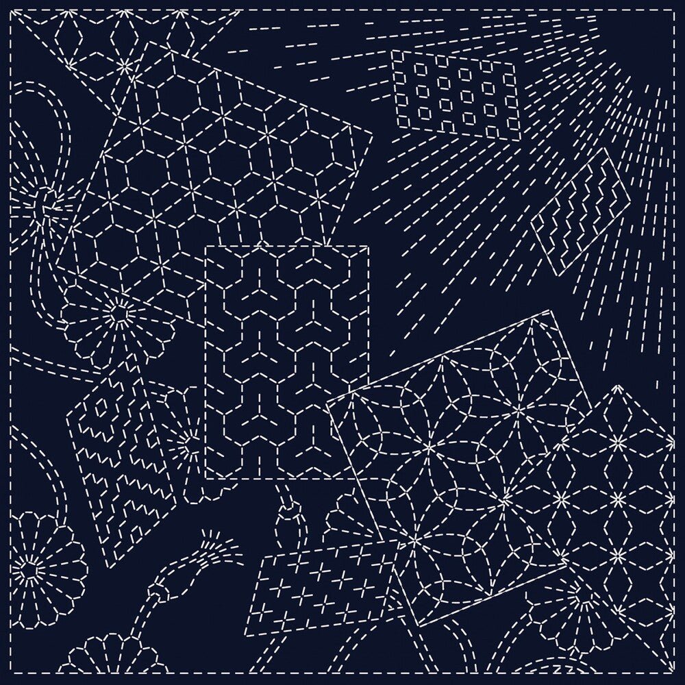 Sashiko Cloth - Kaleidoscope - Everything Fabric