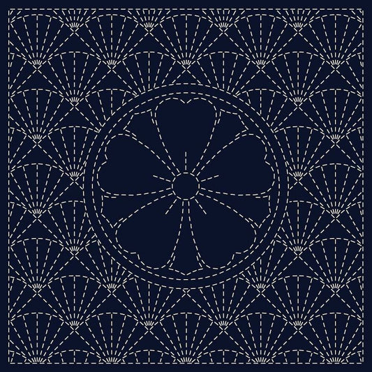 Sashiko Cloth Kenzakura - Everything Fabric