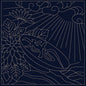 Sashiko Cloth - Koi-Koi Chrysanthemum - Everything Fabric