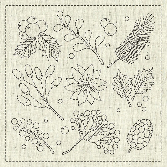 Sashiko Cloth - Little Gathering - Everything Fabric