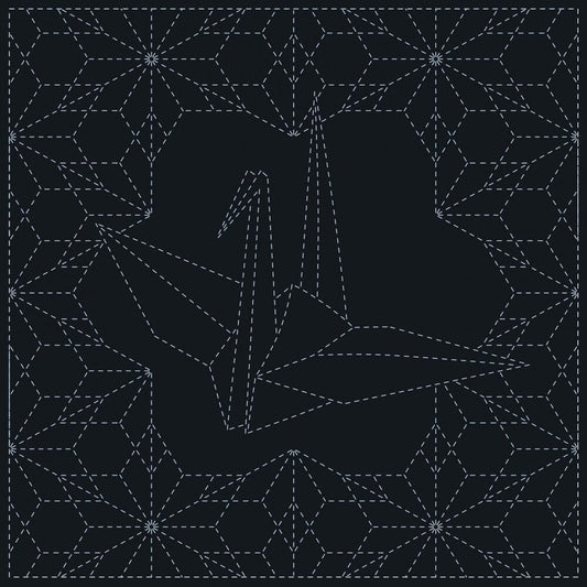 Sashiko Cloth - Ori-Zuru - Everything Fabric