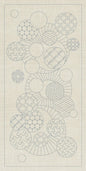 Sashiko Australia Geometric Circles 1 - Seeded Cream