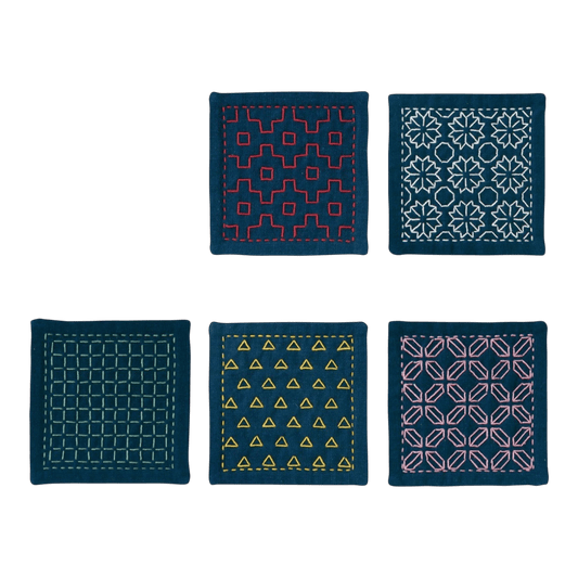 Sashiko Hitomezashi Coaster Kit - SK-424 - Everything Fabric