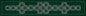Sashiko Interlocking Geometric Runner GREEN - Everything Fabric