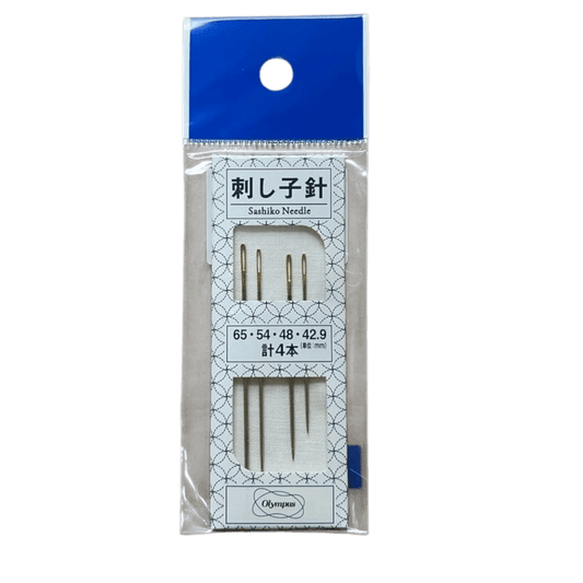 Sashiko Needles Assorted Sizes 4pk - Everything Fabric