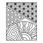 Sashiko Sampler Stencil - 8 in x 10 in - Everything Fabric