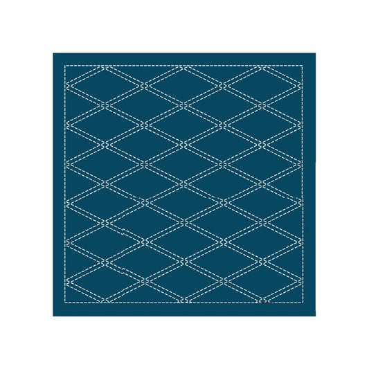Sashiko Sampler Tasuki Navy - Everything Fabric