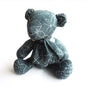 Sashiko Teddy Bear Blue - Everything Fabric