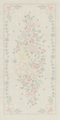 Sashiko Wildflowers 8 Panel Seeded Cream - Everything Fabric