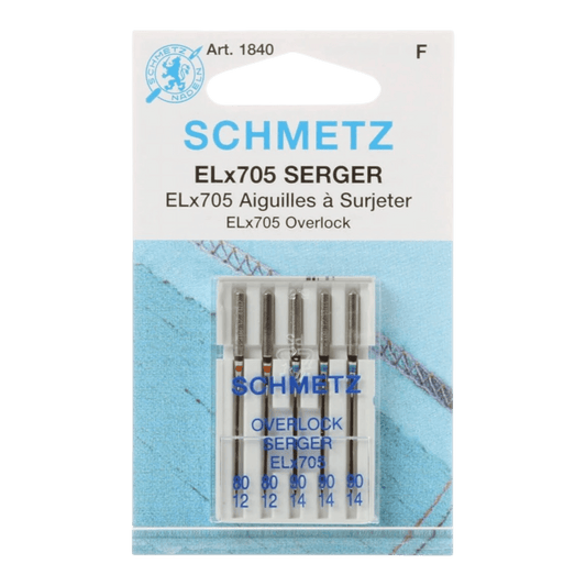 Schmetz Overlock / Serger Machine Needle ELX705 Size 80/90 - Everything Fabric