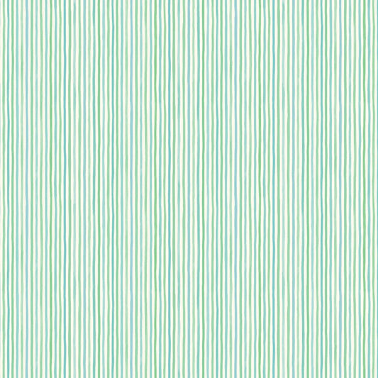 Seascape - Green/Aqua Seersucker Stripe - Everything Fabric