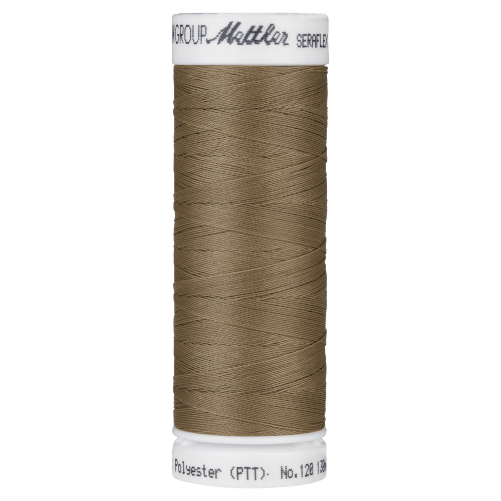 Seraflex Elastic Thread - 0387 Brown Mushroom - Everything Fabric