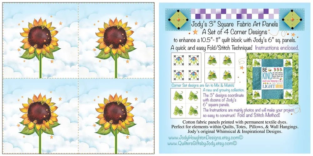 Set 76 mm Sunflowers by Jody Houghton - Everything Fabric