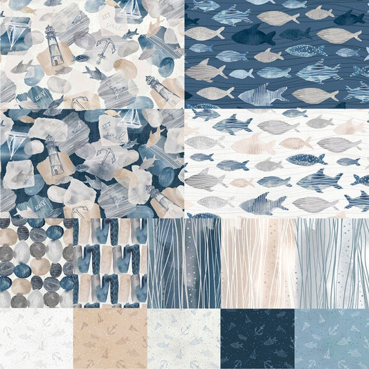 Set Sail - 5 in Charm Pack - 42 pc - Everything Fabric
