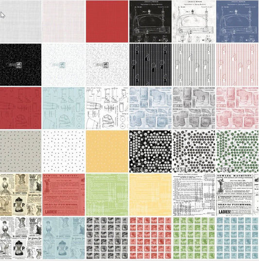 Sew Journal - 10 in Squares - 42 pc - Everything Fabric