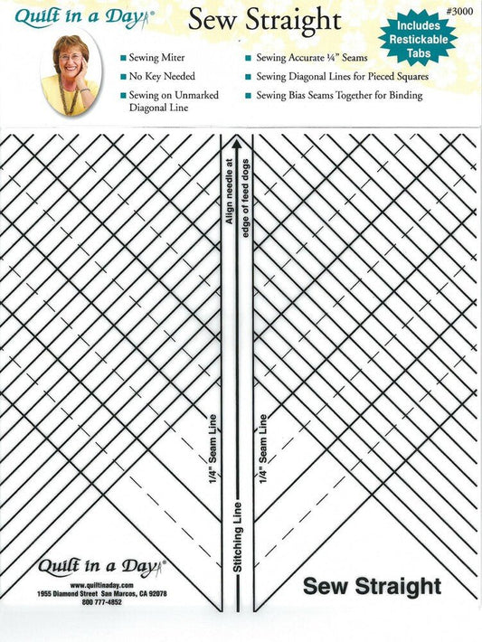 Sew Straight Template Ruler - Everything Fabric