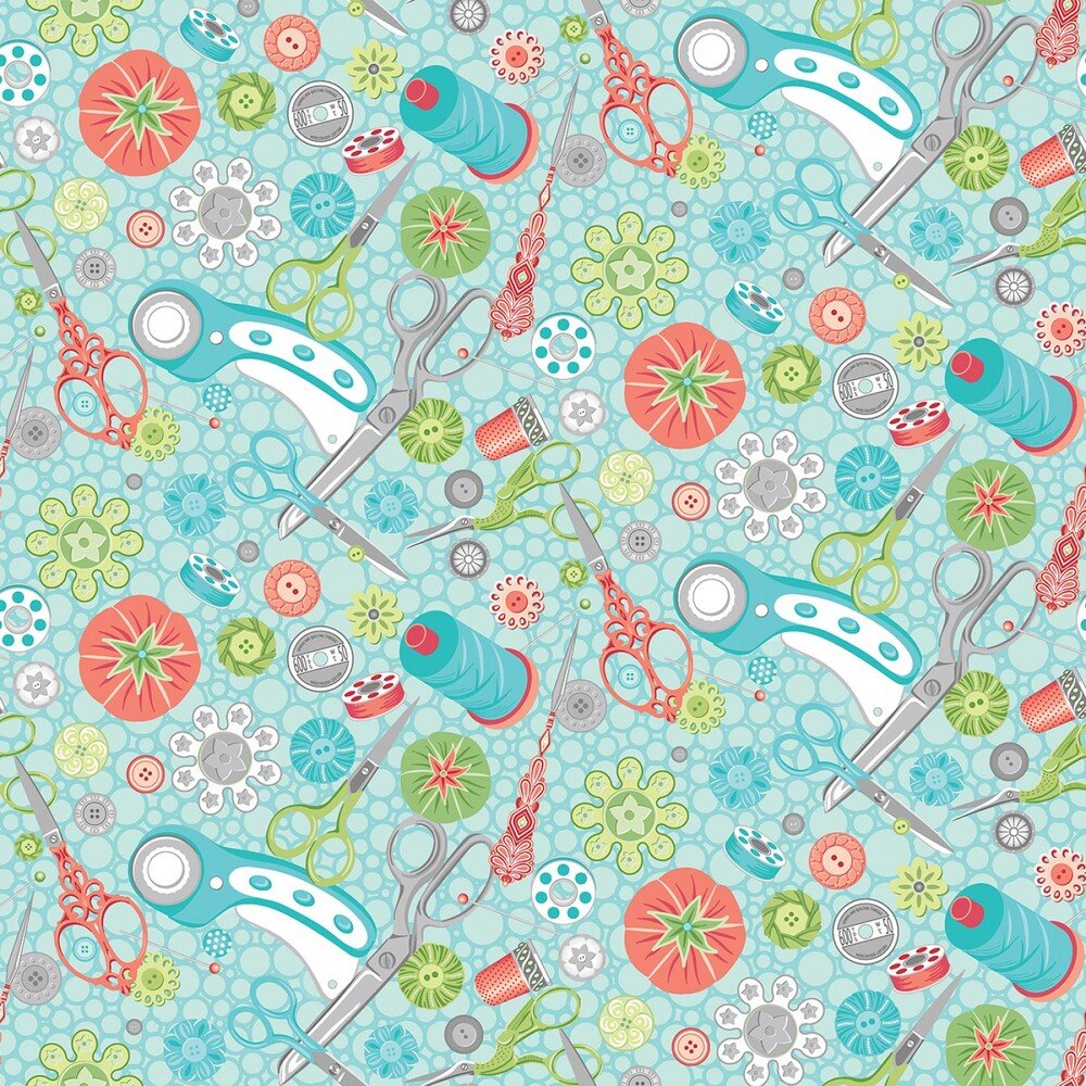 Sewing Room 2 - Aqua Tools - Everything Fabric