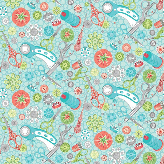 Sewing Room 2 - Aqua Tools - Everything Fabric