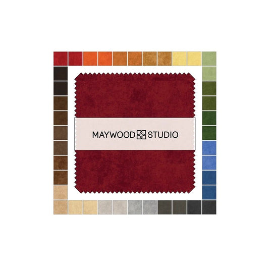 Shadow Play Flannel Naturals - 5 in Squares - Everything Fabric