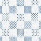 Shibori Blues Collection-Patchwork White - Everything Fabric