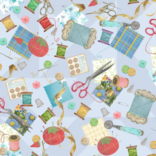 Shop Hopping - Blue Notions Stash - Everything Fabric