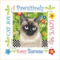 Siamese Cat 152 mm Fabric Art Panel by Jody Houghton - Everything Fabric