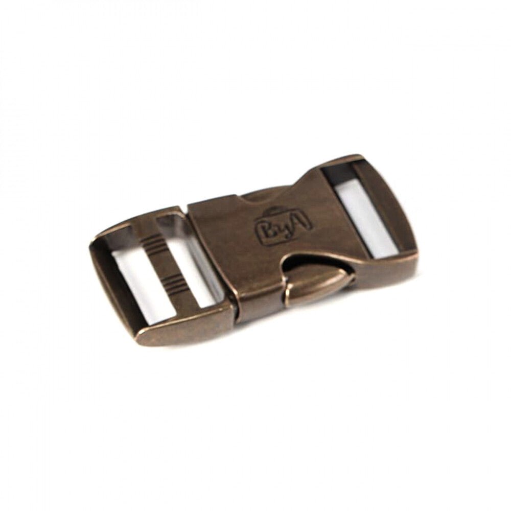 Side Release Buckle 25 mm Antique Brass 1pc - Everything Fabric