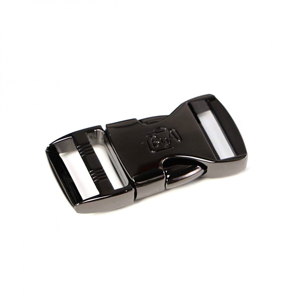 Side Release Buckle 25 mm BLACK METAL 1pc - Everything Fabric