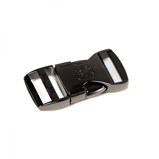 Side Release Buckle 25 mm BLACK METAL 1pc - Everything Fabric