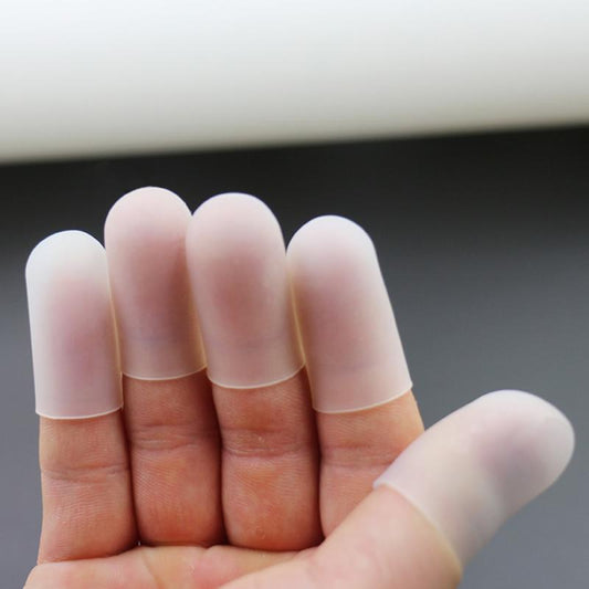 Silicone Finger Protectors - Set 5 Clear - Everything Fabric