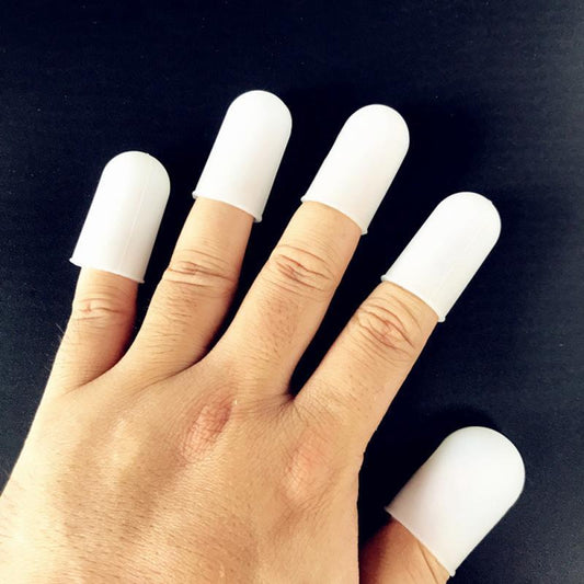 Silicone Finger Protectors - Set 5 Clear - Everything Fabric