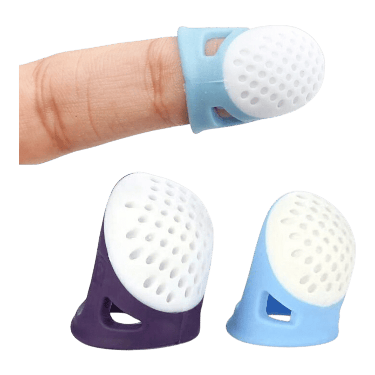 Silicone Thimble Medium / Small Size - Light Blue - Everything Fabric
