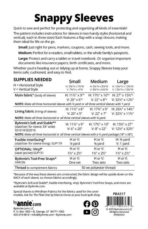 Snappy Sleeves Pattern - Everything Fabric