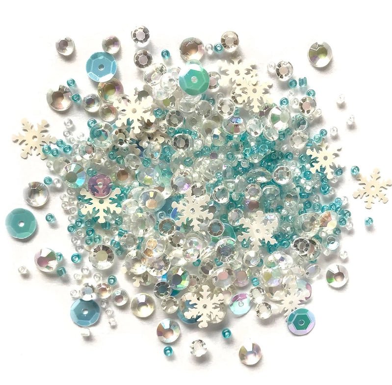 Snow Crystals Bead Embellishments - Everything Fabric