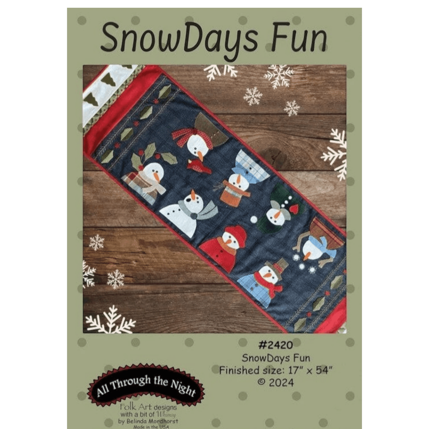 Snowdays Fun Runner Pattern - Everything Fabric