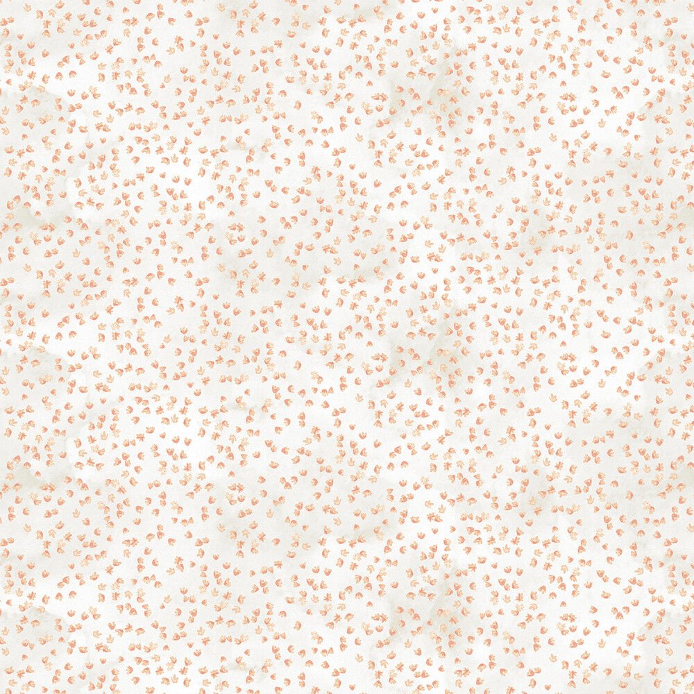 Soft Spoken - Pumpkin Tiny Petals - Everything Fabric