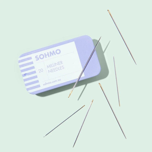 SOHMO Milliner Needles - 20 Needles in Sliding Tin - Everything Fabric