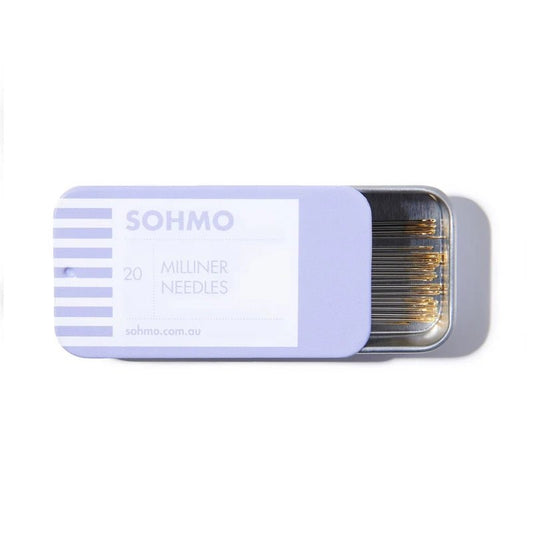 SOHMO Milliner Needles - 20 Needles in Sliding Tin - Everything Fabric