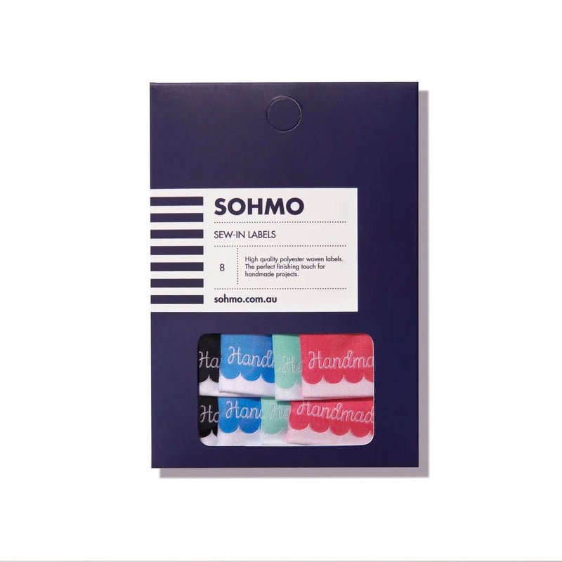SOHMO Sew-in Labels - Handmade Script Scallop - Everything Fabric