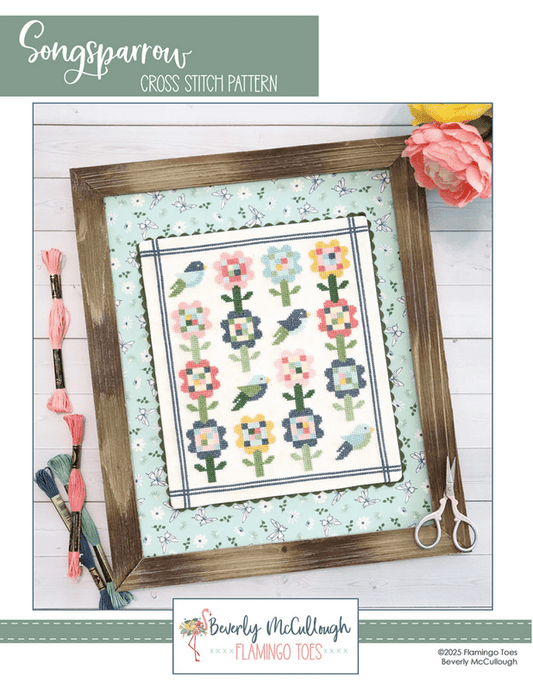 Songsparrow Cross Stitch Pattern - Everything Fabric