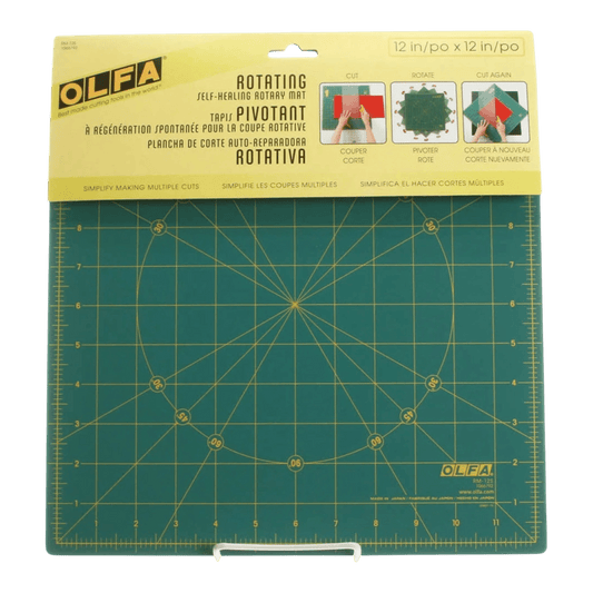 Spinning Square Cutting Mat 12in - Everything Fabric