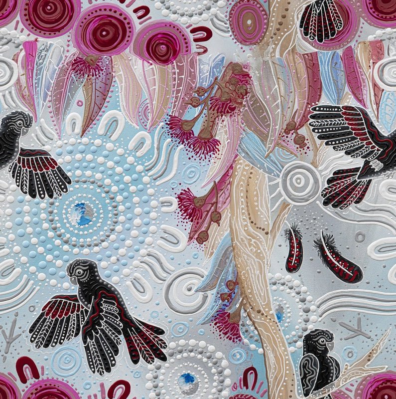 Spirit of the Bush 3 - Red Cockatoo - Everything Fabric